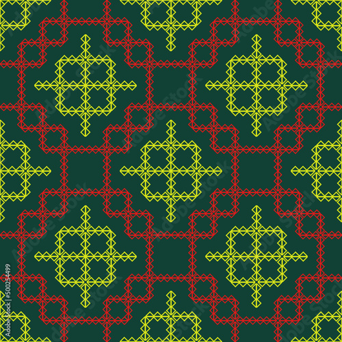 
 colourful asian geometric vintage pattern