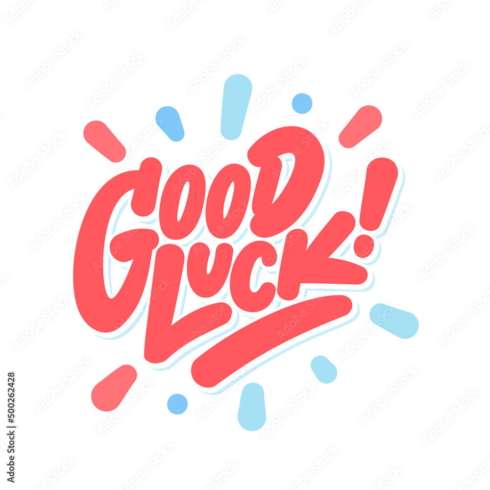 Good luck. Farewell lettering handwritten card. Good luck. Farewell lettering handwritten card.