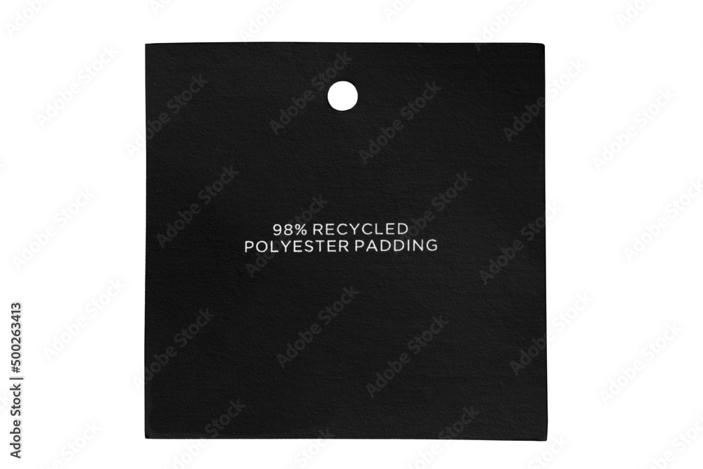 Clothing label isolated Clothing label isolated