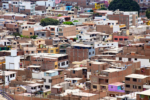View of Lima slums from the Mount Morro Solar, Lima, Peru © Natalia