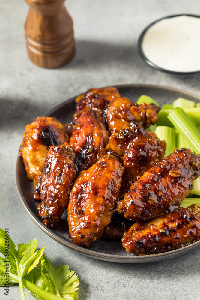 Homemade Asian Honey Garlic Chicken Wings