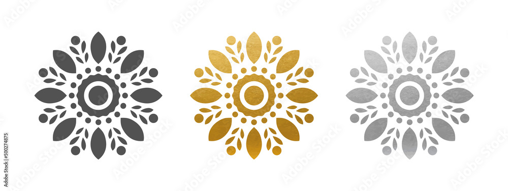 Beautiful Mandala Ornament - Vector Set Beautiful Mandala Ornament - Vector Set