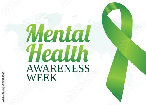 vector graphic of mental health awareness week good for mental health awareness week celebration. flat design. flyer design.flat illustration.