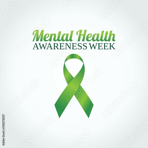 vector graphic of mental health awareness week good for mental health awareness week celebration. flat design. flyer design.flat illustration.