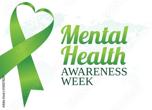 vector graphic of mental health awareness week good for mental health awareness week celebration. flat design. flyer design.flat illustration.
