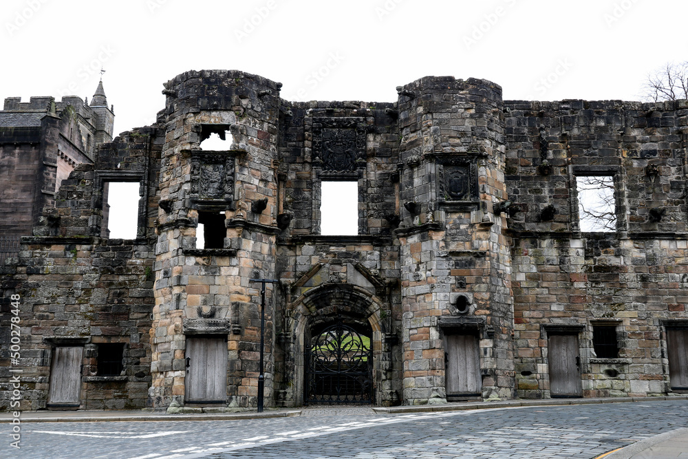 Ancient Ruined Historic Building in Stirling Scotland