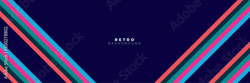 Abstract simple retro style with stripes 1970 background design Vector illustration