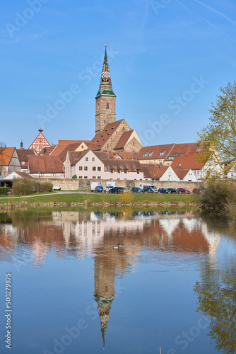 skyline and city wallof  th...