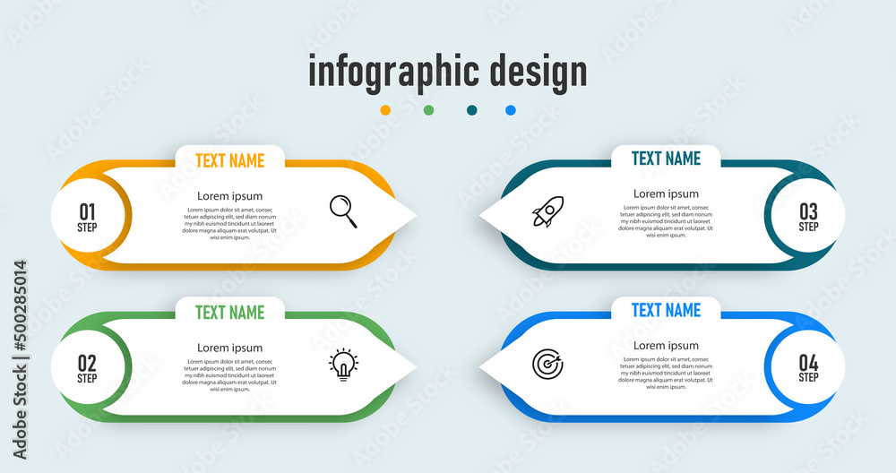 Fototapeta premium Infographic Business Templates Timeline Presentation Process Report Information Plan Strategy Progress Options