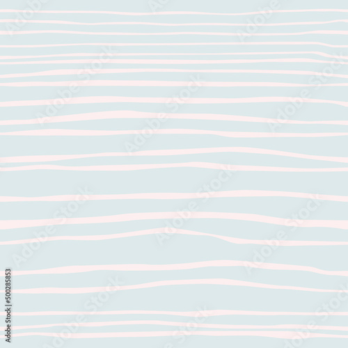 Abstract seamless pattern with calm water surface. Hand drawn vector illustration. Flat color design, easy to recolor.