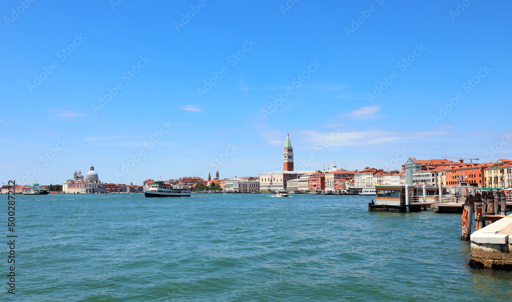 View of  Venice Island in Italy and the Adriatic Sea