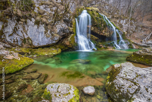 Waterfall Virje  Slap Virje   Triglavski national park  Slovenia