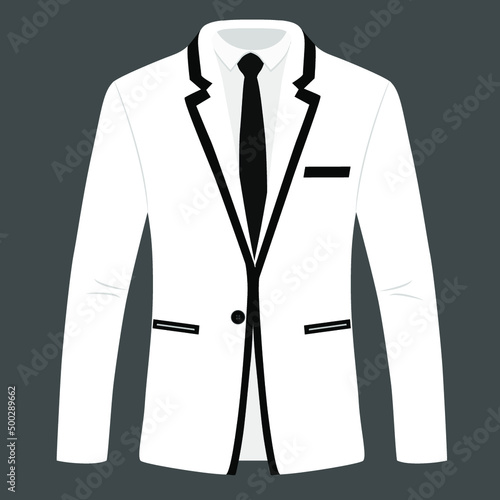 Suit icon isolated on background. Vector illustration.