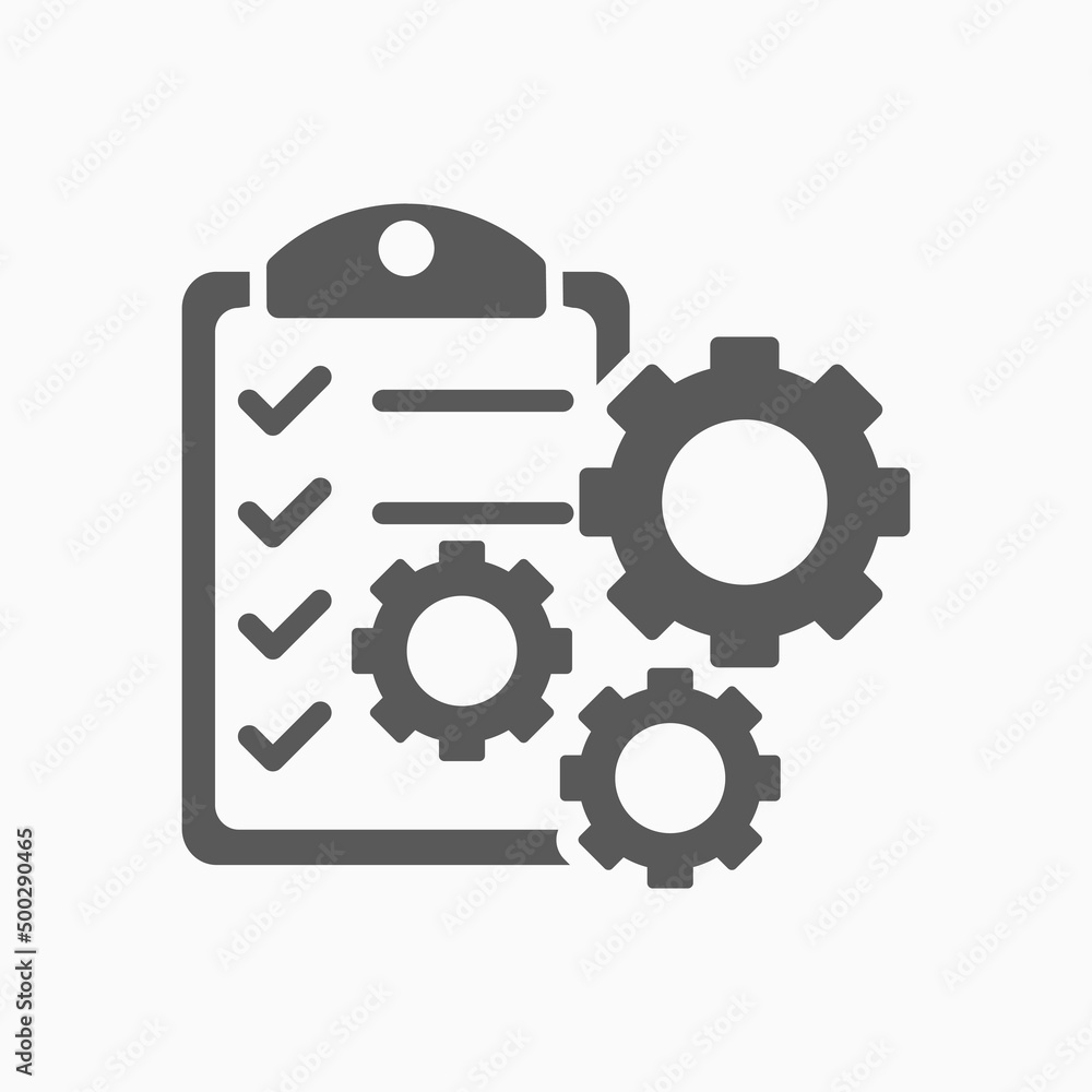 project management icon, management vector