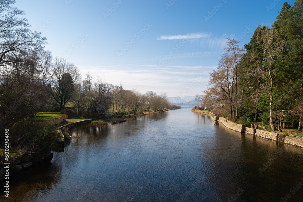 River Eamont at Pooley Bridge. River Eamont at Pooley Bridge.