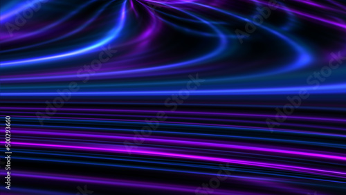 Abstract flowing light trai...