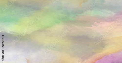 Abstract watercolor background with clouds, Colorful paints on white paper, Bright colorful background for book cover, weeding card, wallpaper, decoration, web design and graphics design.