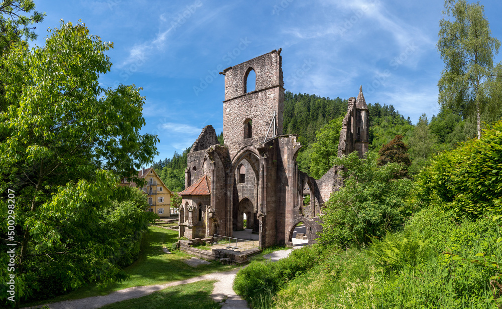 Ruine des Klosters Allerheiligen bei Oppenau im Schwarzwald, Deutschland