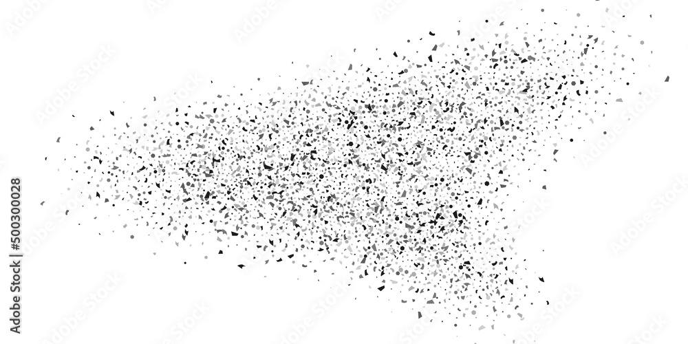 Silver glitter confetti on a white background. Illustration of a drop of shiny particles. Silver glitter confetti on a white background. Illustration of a drop of shiny particles.