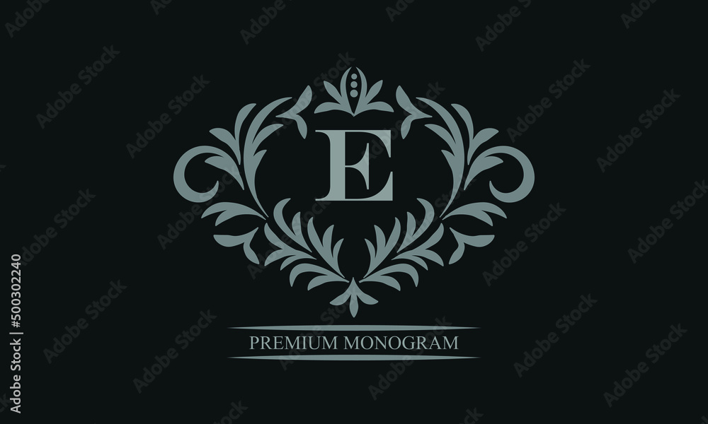Exquisite logo design with letter E. Sign template for restaurant, royalty, boutique, cafe, hotel, heraldic, jewelry, fashion. Exquisite logo design with letter E. Sign template for restaurant, royalty, boutique, cafe, hotel, heraldic, jewelry, fashion.