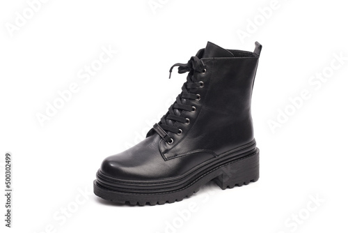 black winter boots on white background - Image © Fototocam