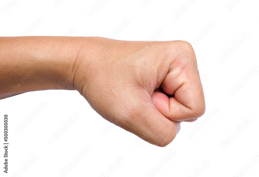 Left hand. fist isolated on white background. Human hand isolate on white background. Left hand. fist isolated on white background. Human hand isolate on white background.