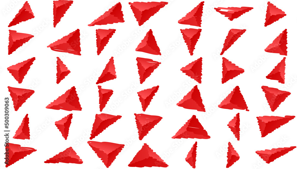 Red gradient 3d stones chalk. Draw a picture on a white background. Red gradient 3d stones chalk. Draw a picture on a white background.