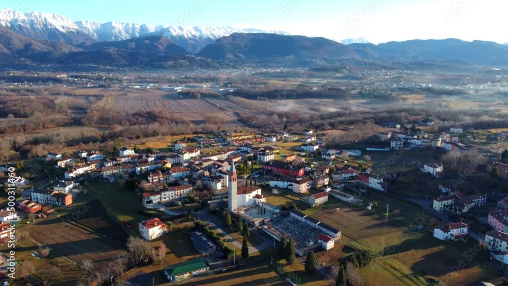 Villages on the morainic hills of central Friuli. Villages on the morainic hills of central Friuli.