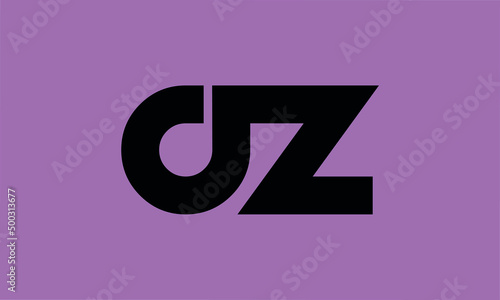 initials alphabet logo icon vector AZ ZA
