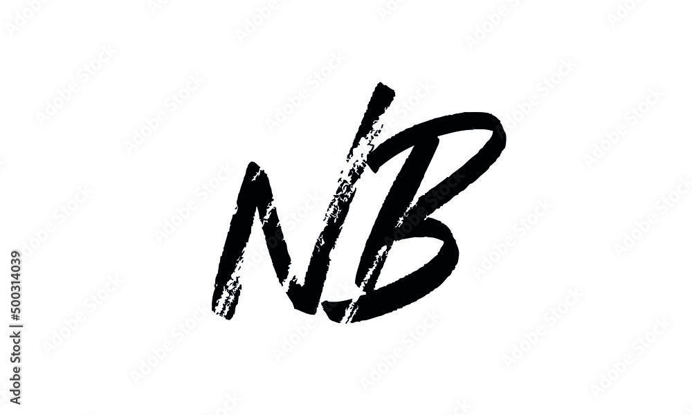 initials alphabet logo icon vector NB initials alphabet logo icon vector NB