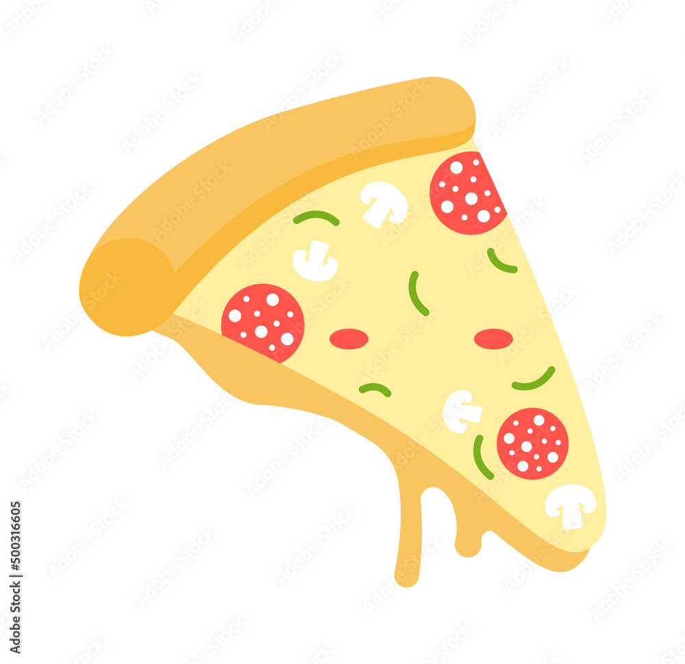 Pizza Fast Food icon. Vector illustration