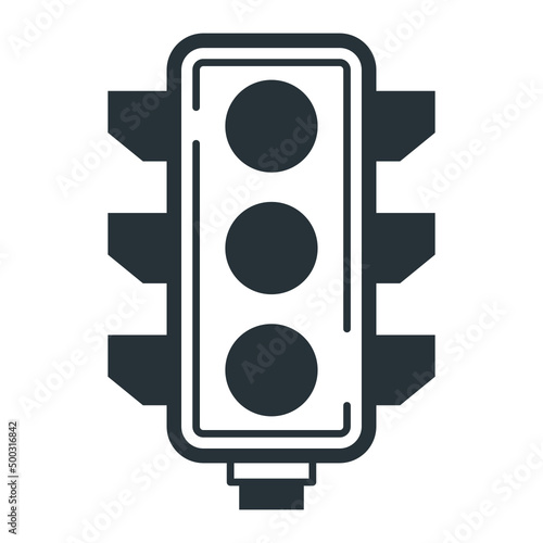 Robot Road Signal Vector Icon Design, Motor Vehicle Service and automobile repair shop Symbol, Lorry spare parts Sign,  automotive technician equipment stock illustration, Traffic light Concept