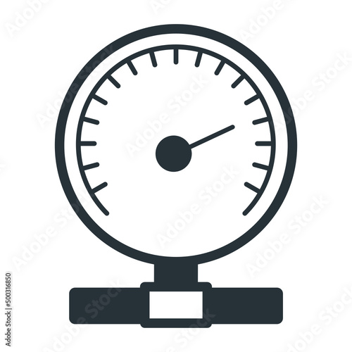 Performance Meter Vector Icon Design, Motor Vehicle Service and automobile repair shop Symbol, Lorry spare parts Sign,  automotive technician equipment stock illustration, Gas pressure gauge Concept