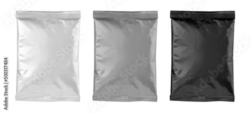 Empty foil for snacks for food Packaging