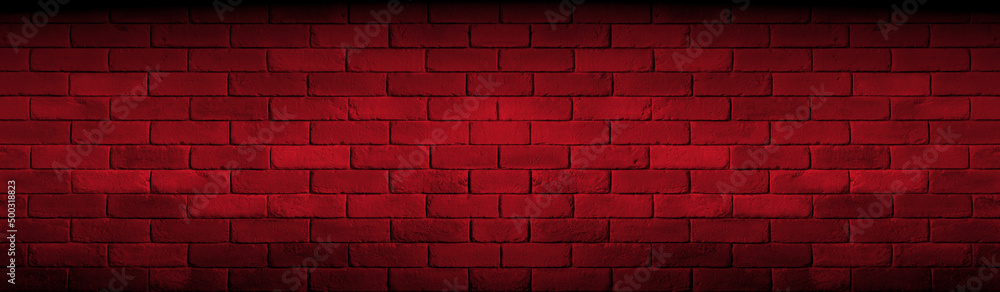 Cegły na czerwonym tle. Bricks on a red background. - obrazy, fototapety, plakaty 