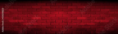 Obraz Cegły na czerwonym tle. Bricks on a red background.