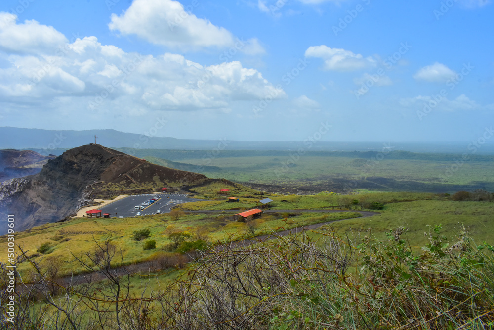 Panoramic view of the Masaya volcano