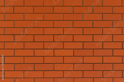 Red orange brick wall