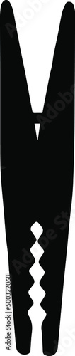 clothespin silhouette isolated vector object room decor clip with photos and notes