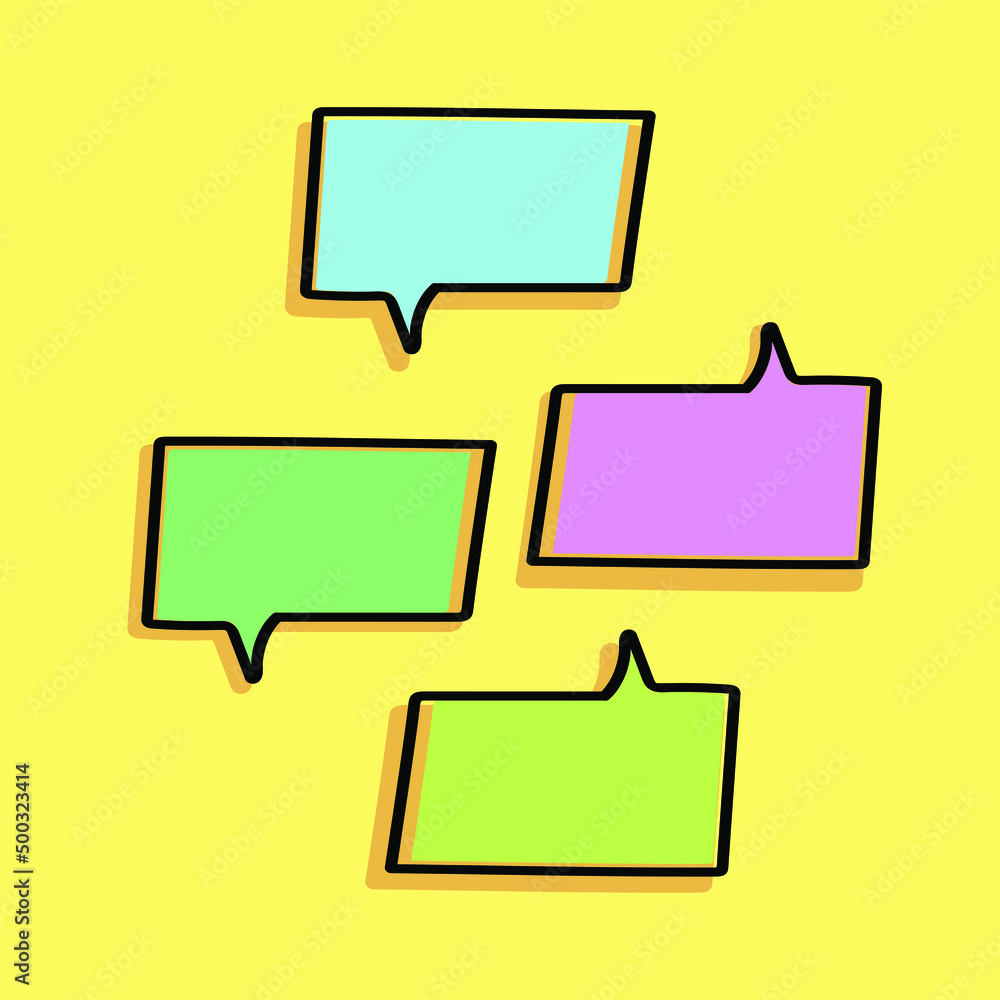 cartoon speech bubbles on yellow background Different doodle forms for your text, dialogs icon vector Blank with text place. different hand drawn shapes isolated hand drawn speech bubbles isolated. cartoon speech bubbles on yellow background Different doodle forms for your text, dialogs icon vector Blank with text place. different hand drawn shapes isolated hand drawn speech bubbles isolated.