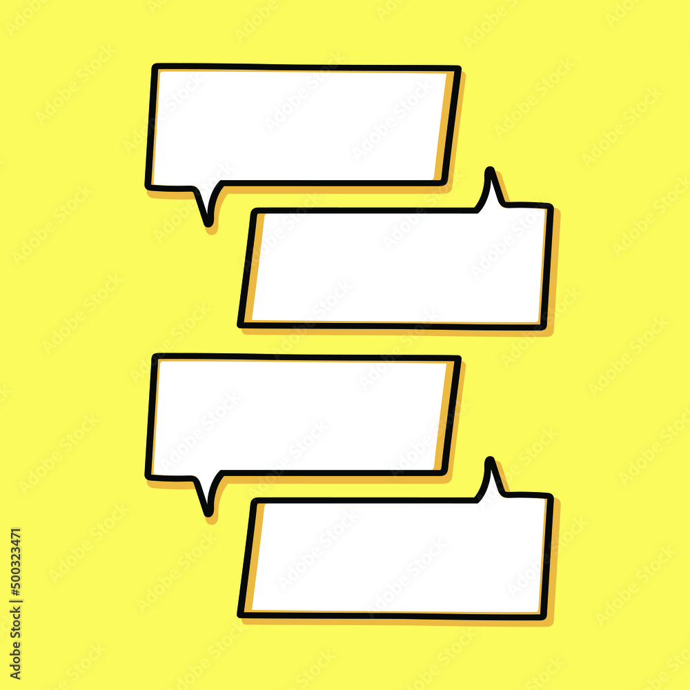 cartoon speech bubbles on yellow background Different doodle forms for your text, dialogs icon vector Blank with text place. different hand drawn shapes isolated hand drawn speech bubbles isolated. cartoon speech bubbles on yellow background Different doodle forms for your text, dialogs icon vector Blank with text place. different hand drawn shapes isolated hand drawn speech bubbles isolated.