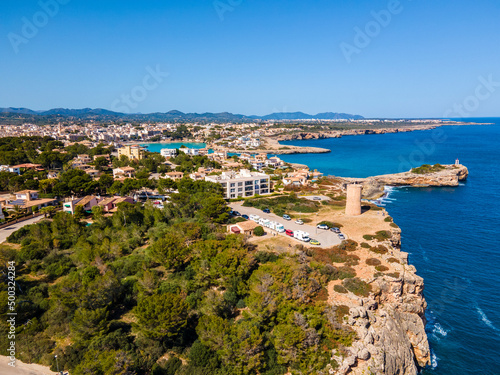 Fototapeta Naklejka Na Ścianę i Meble -  Tower in Porto Cristo, Mallorca