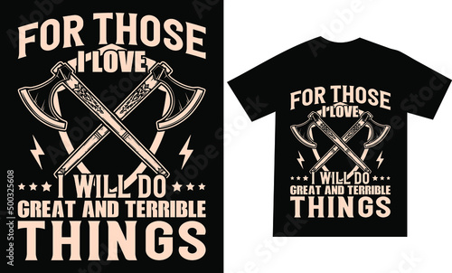 Viking Tshirt design or printable vector template