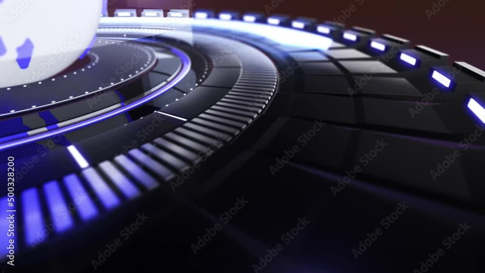 Broadcast News Intro, Blue Color Background Broadcast News Intro, Blue Color Background