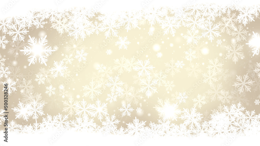 background with beautiful snowflakes for new year and christmas	