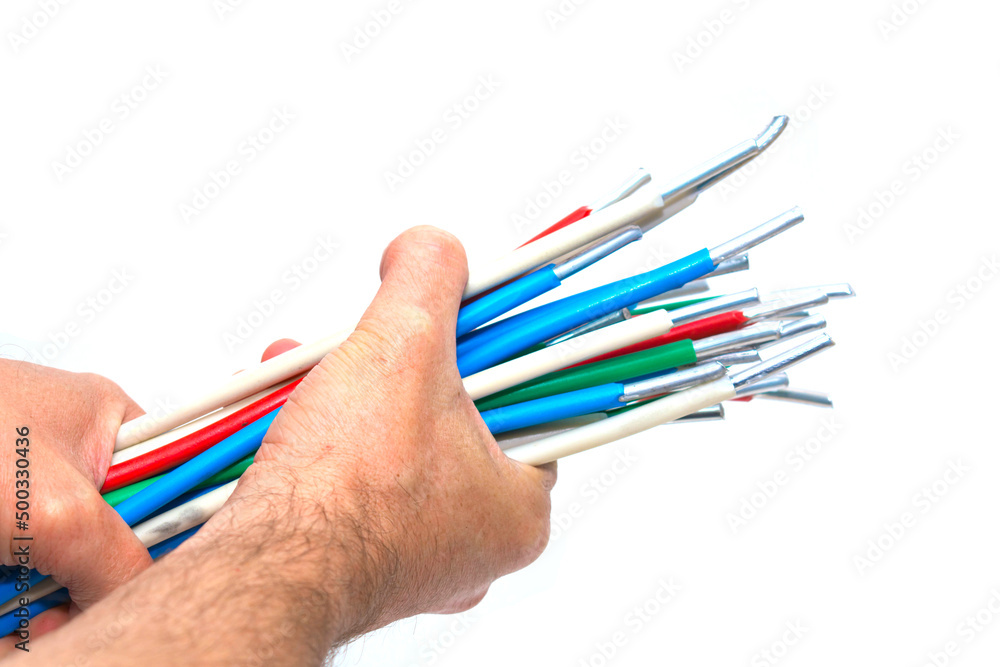 Naklejka premium Electric wires