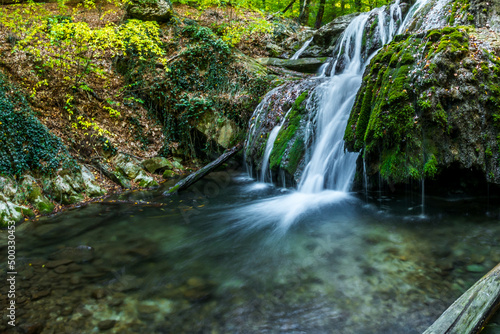Fototapeta Naklejka Na Ścianę i Meble -  forest waterfall
