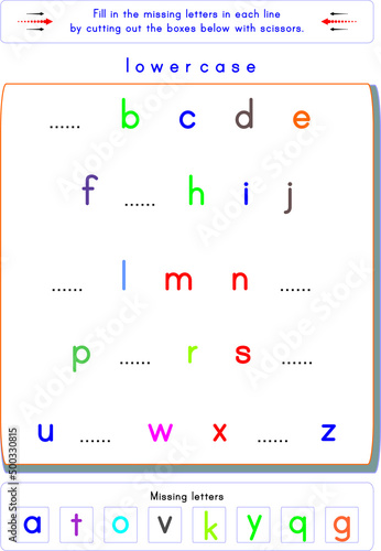 It is a worksheet prepared to teach upper and lower case letters in the alphabet.