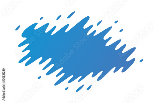 Paint stroke splash blot backdrop or dynamic abstract amoeba shape liquid spot badge background, wavy frame hole or futuristic universe galaxy aurora or ripped gap.