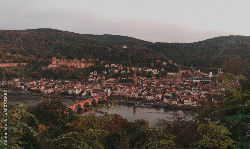 Heidelberg, Germany at Sunset
